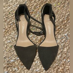 New Gibson Latimer Size 6 Dark Forest Green Block Heel Sandals